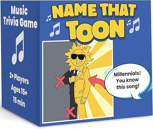 OFF TOPIC Juego de música Name That Toon - Divertidos juegos de fiesta para más de 2 jugadores, rompecabezas de palabras para adultos y juego de