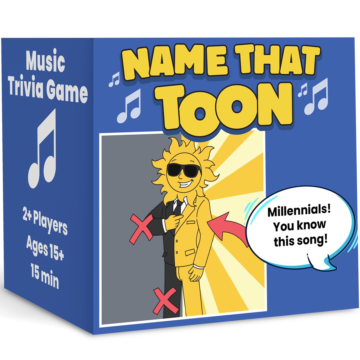 OFF TOPIC Name that Toon Music Game - Fun Party Games for 2+ Players - Adult Word Puzzle & Music Trivia Game