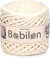 Vista 12 de Hilo de camiseta – 0.197-0.276 in – Cinta de punto para ganchillo, tejido, macramé, manualidades – 328.1 ft / 110 yardas – Hilo de algodón