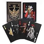 ACELION Waterproof Clear Playing Cards, Plastic Playing Cards, Deck of Cards, Gift Poker Cards (Knight)