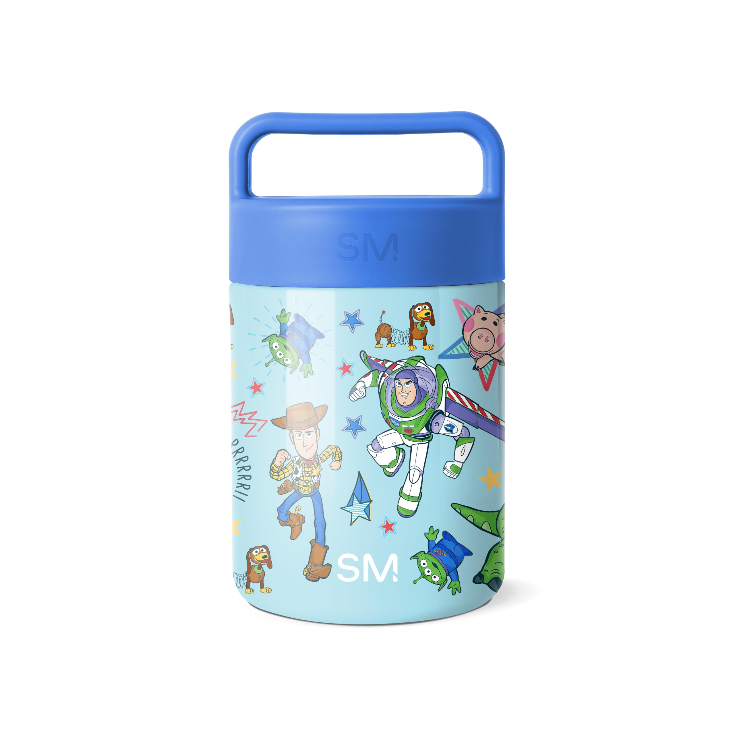 Simple Modern Disney Pixar Insulated Food Jar with Handle | 12oz, Toy Story | Provision Stainless Steel Food Jar, Lunch Container | Leak Proof for Kids, Adults, Smoothie Bowl, Soup | Buzz &amp; Woody