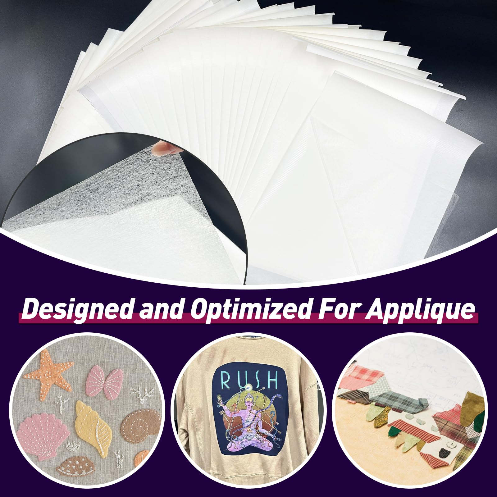 30 Feuilles De Sangle Fusible Stitch Witchery - Adhésif Thermocollant Pour Tissu - 30x20cm