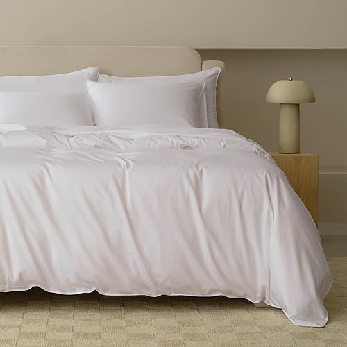 Juego de funda de edredón de algodón Tencel, funda de edredón de lujo, suave, texturizada, eucalipto lyocell, perfecto para regalo de inauguración