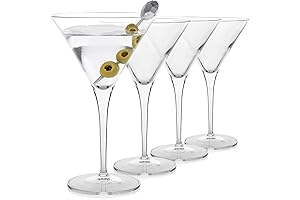 Luigi Bormioli Crescendo Crystal Martini Glass Set of 4