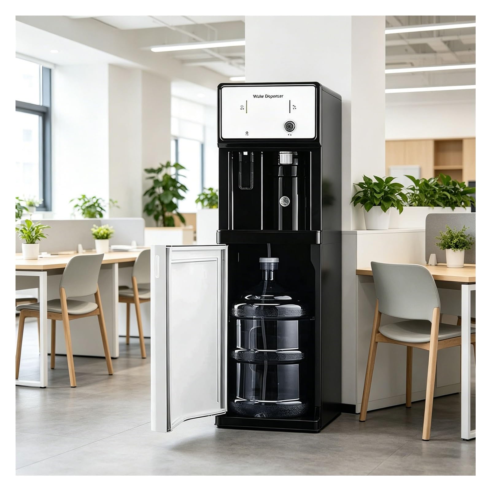 WasserküHler, Wasserspender Mit Bodenbeladung, 3-Stufige Temperaturregelung, Wasserspenders Mit Festwasseranschluss, FüR BüRo Und Zuhause