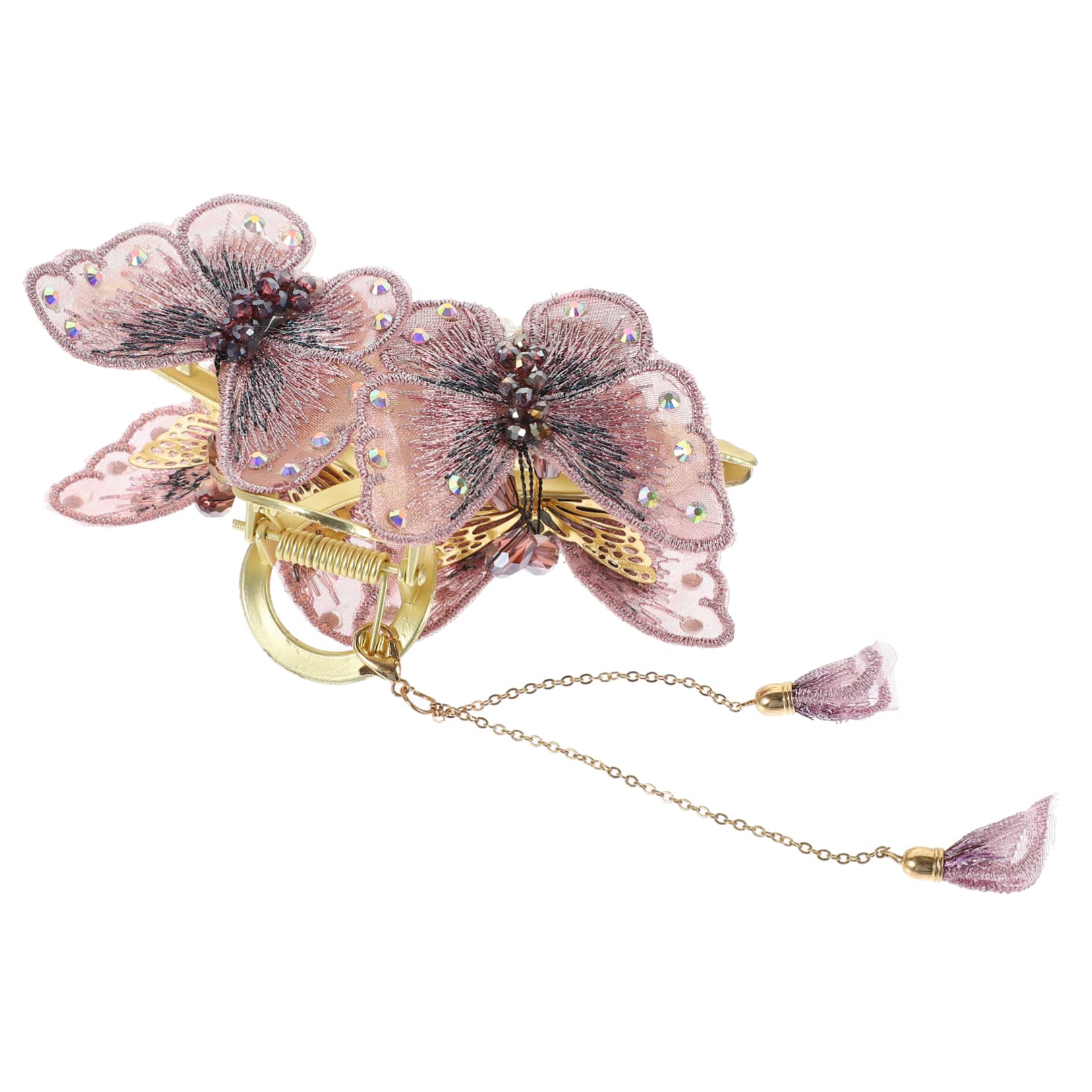 minkissy 4stücke Butterfly Hair Clip Für Vintage Haarschmuck Mit Quasten Haarspange Für Hochzeitsfrisuren Und Besondere Anlässe Leicht Und Haarschonend Zartem Und