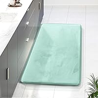 Vista 95 de Clara Clark - Tapete para baño, de espuma viscoelástica, terciopelo y felpa ultra suave, antideslizante, lavable a máquina y de secado rápido, de 17