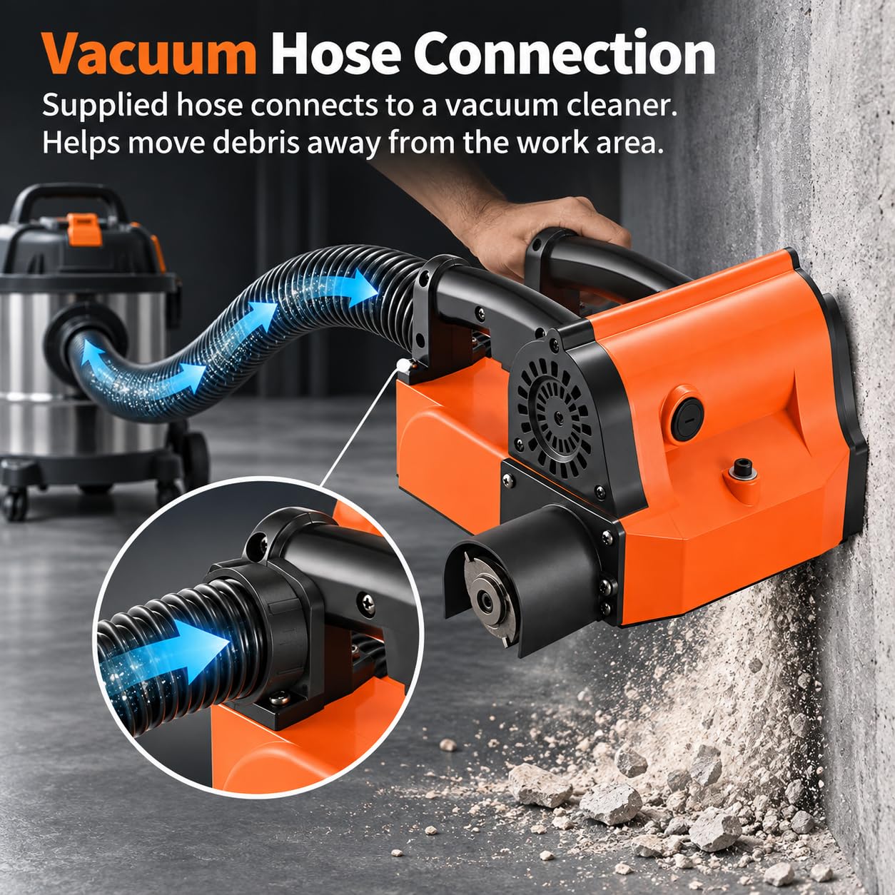 Raspador de Pared Eléctrico, Motor de 1680W, 1000-4000 r/min