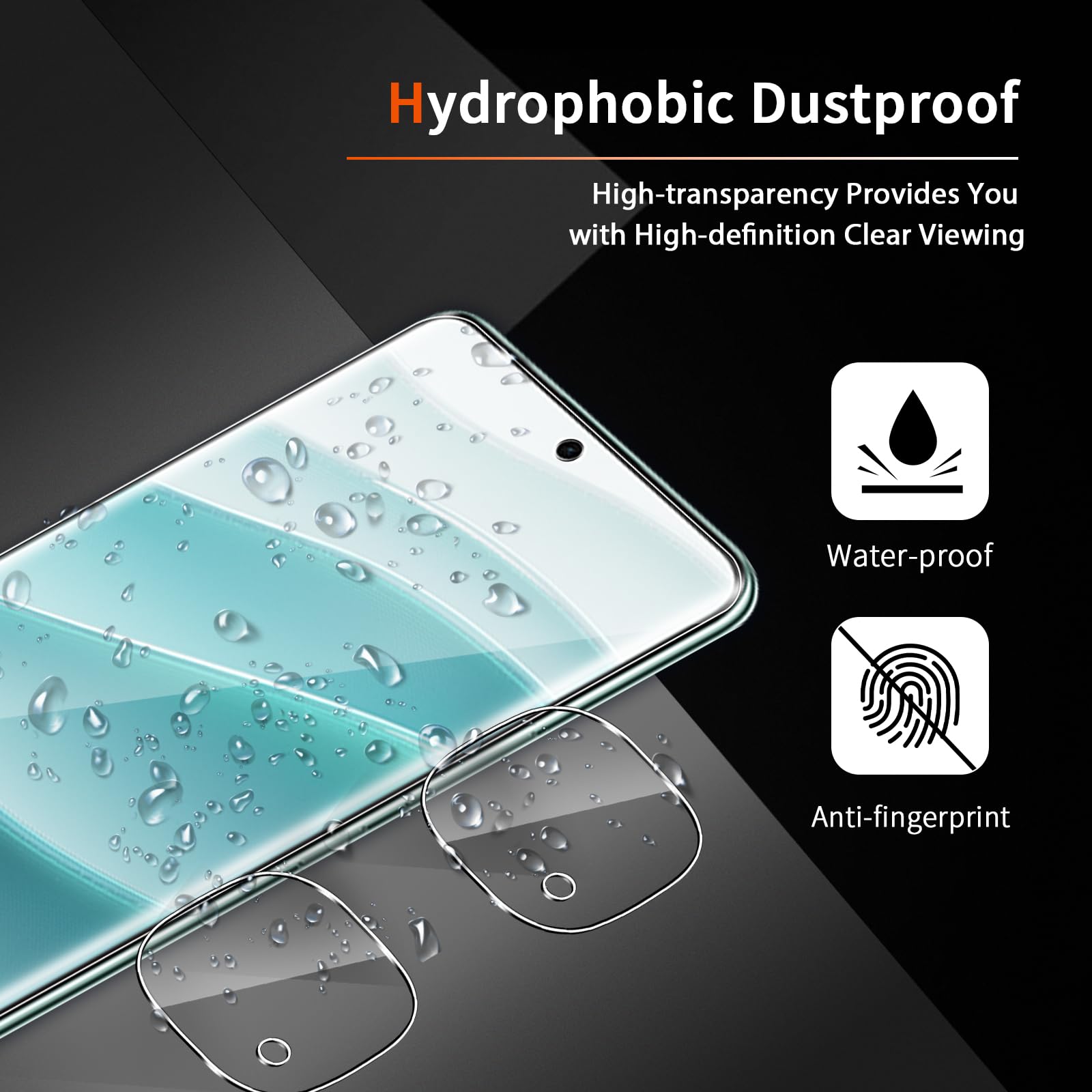 Moex CurveProtect – Pellicola In Vetro Temperato 3D Per Redmi Note 14 Pro 5G, 2 Pezzi, Bordi Curvi, Nero - 2