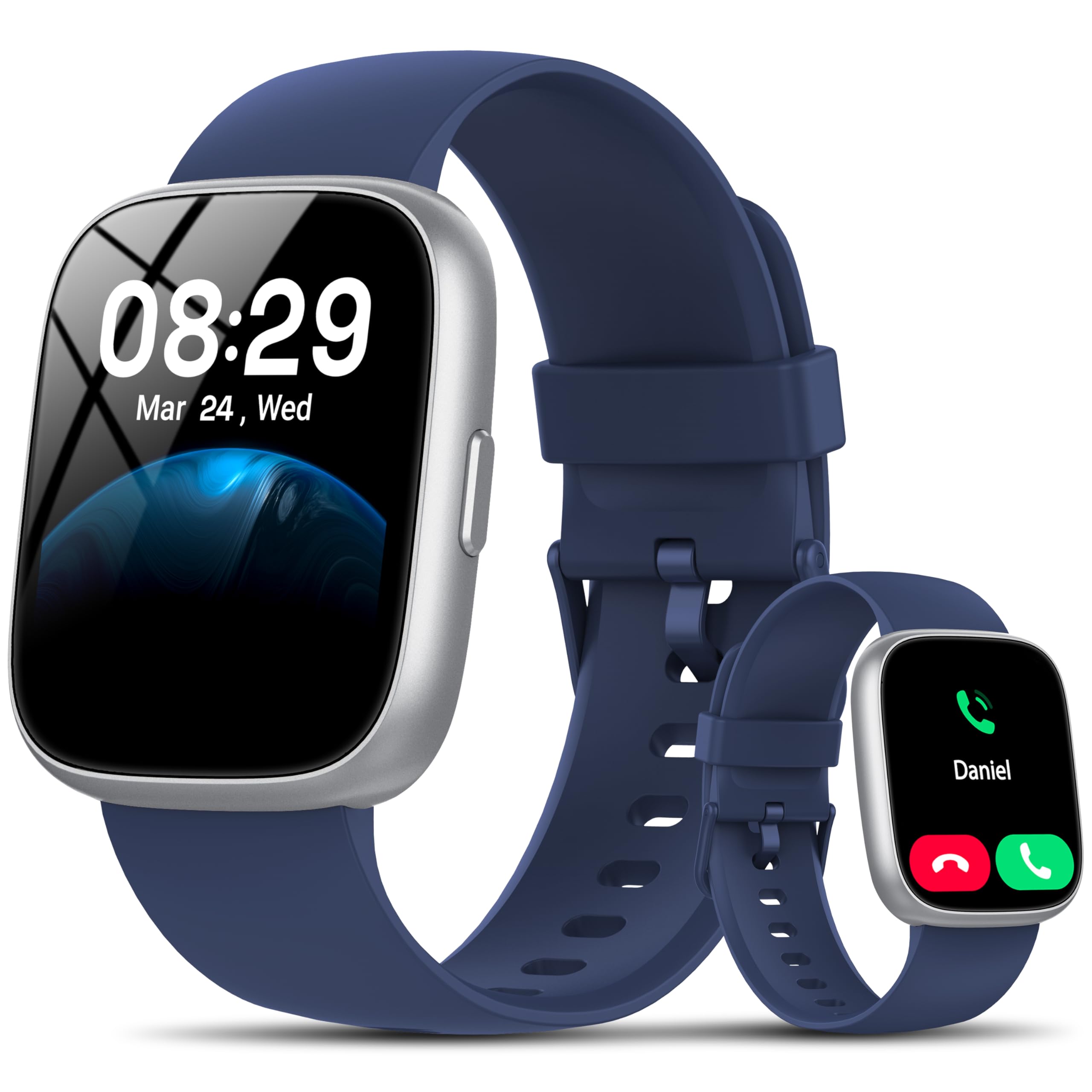 Smart Watch with Alexa Built-in, 1.83" HD Bluetooth Calling Fitness Tracker | Fitness Wat…