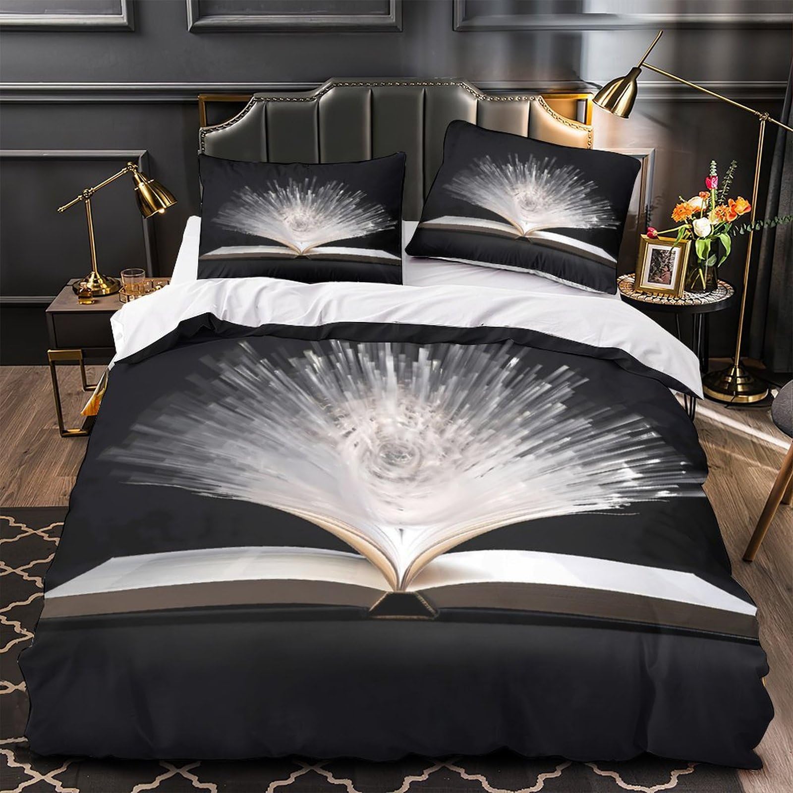 Housse de couette effet 3D respirante et confortable pour de grandes nuits sereines