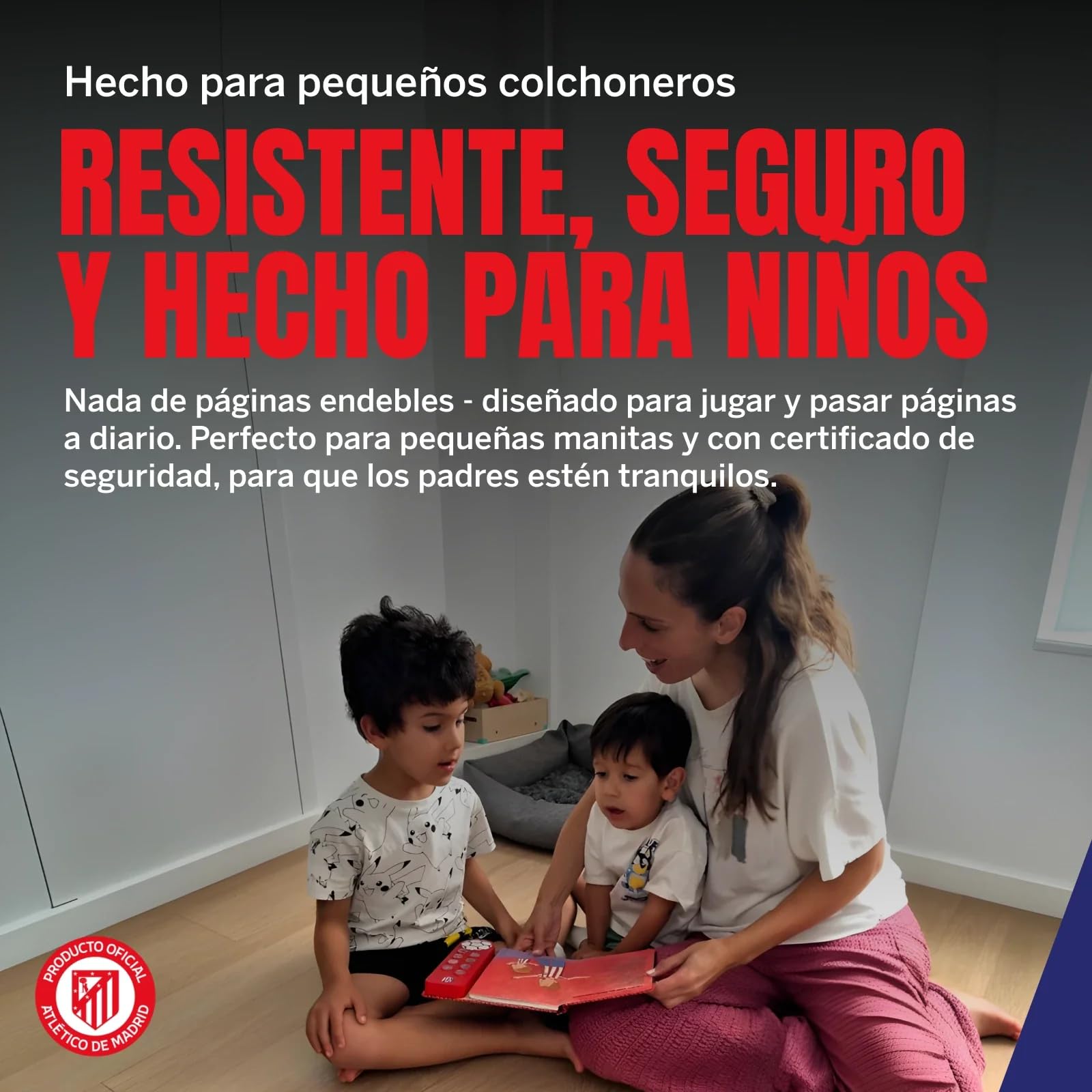 Fans Legacy - Libro de Sonido Interactivo Oficial Con Licencia Del Atlético de Madrid Para Niños, 8 Cánticos de Aficionados, Mayores de 2 Años