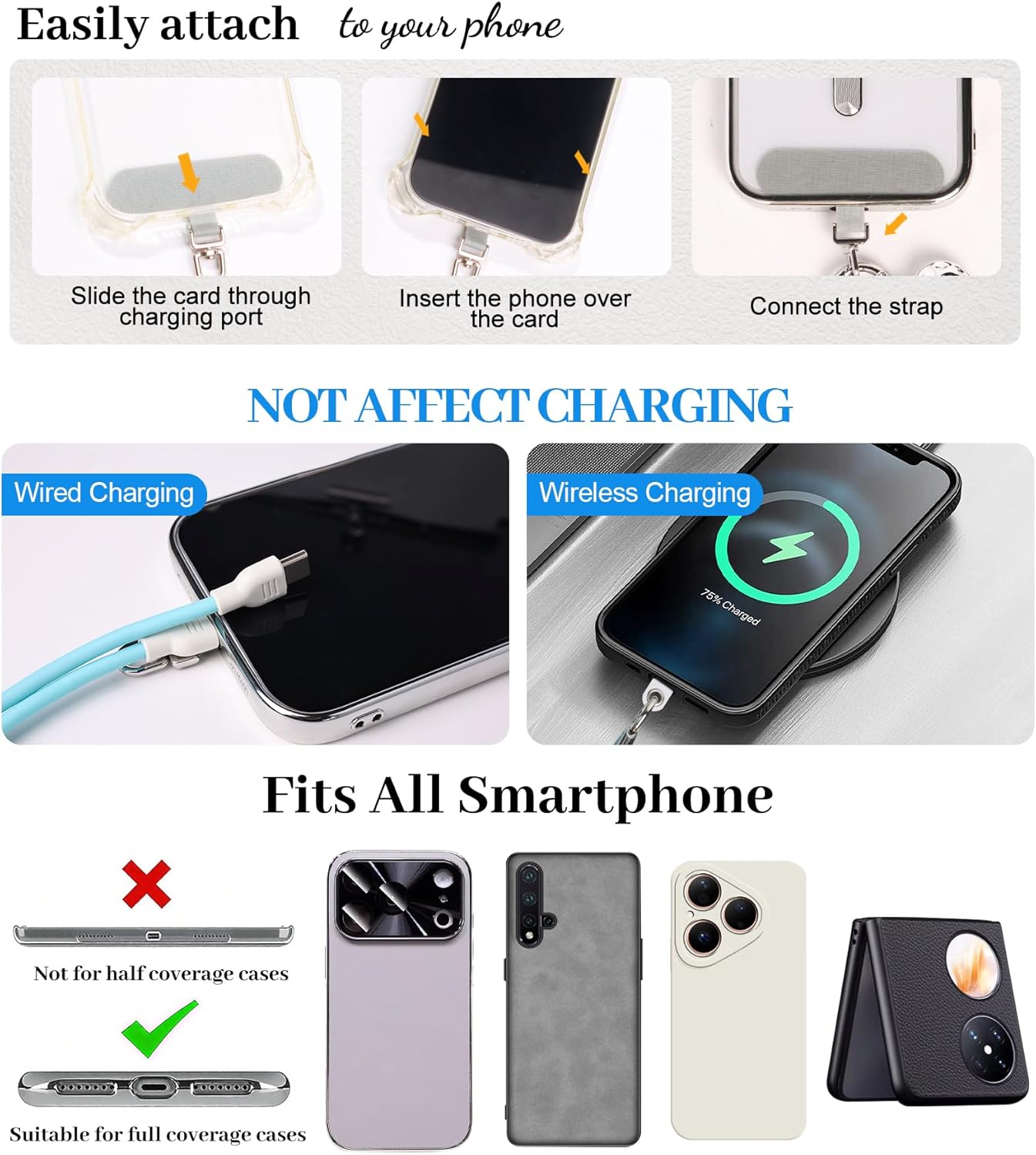 Phone Wrist Strap PD65W USB C to USB C Cables, Phone Holder