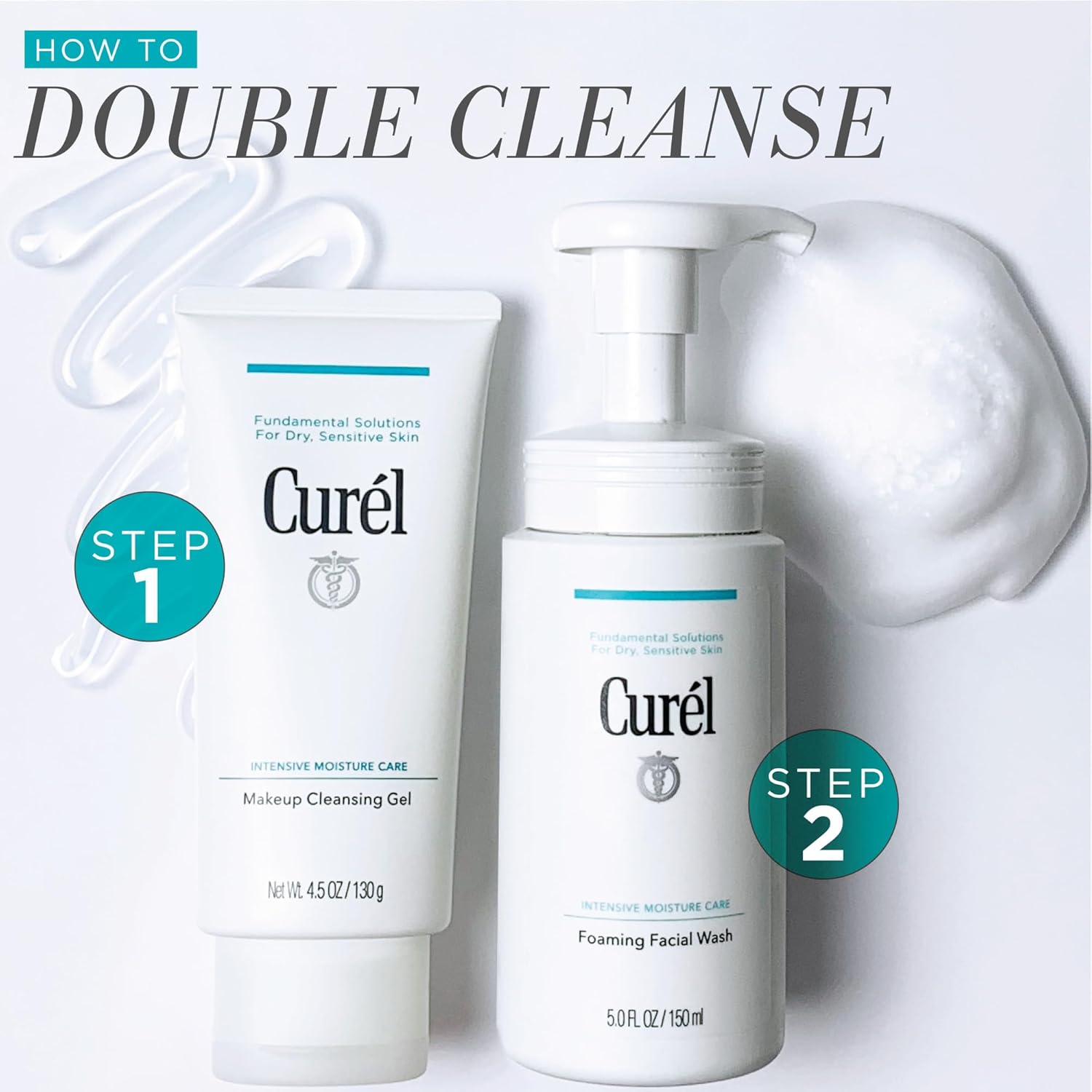 Curel Japanese Skin Care Makeup Cleansing Gel, Waterproof Eye Makeup Remover and Gentle Facial Cleanser for Dry, Sensitive Skin, Step 1 of 2, 4.5 Oz - Image 5