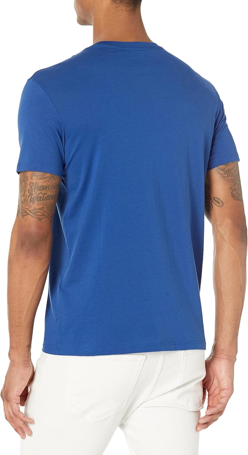 Armani Exchange Men's Layered Gradient Logo Print Pima T-Shirt - Image 2