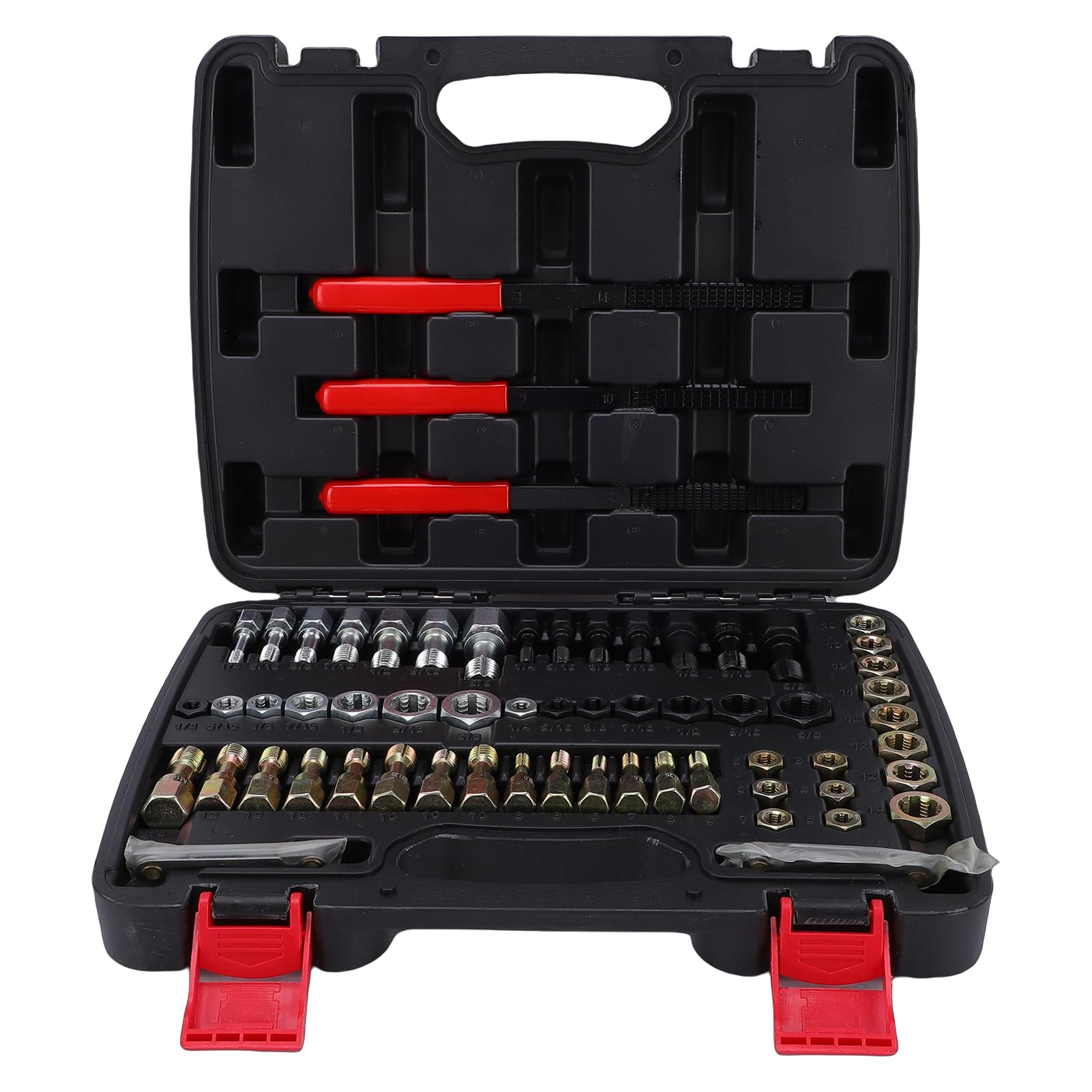 Domary Kit di Riparazione Filettature da 61 Pezzi Set di Cacciafili Portatili per la Produzione Meccanica Automobilistica (61 pezzi)