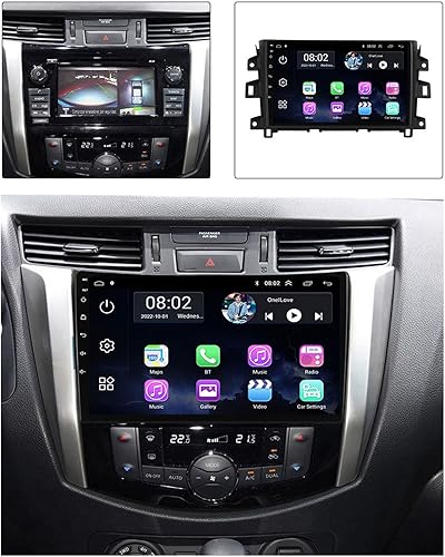 Miniatura 2 de Estéreo de coche doble DIN 9 pulgadas pantalla táctil coche reproductor MP5 navegación GPS para Nissan Navara NP300 2011  2016 con cámara de