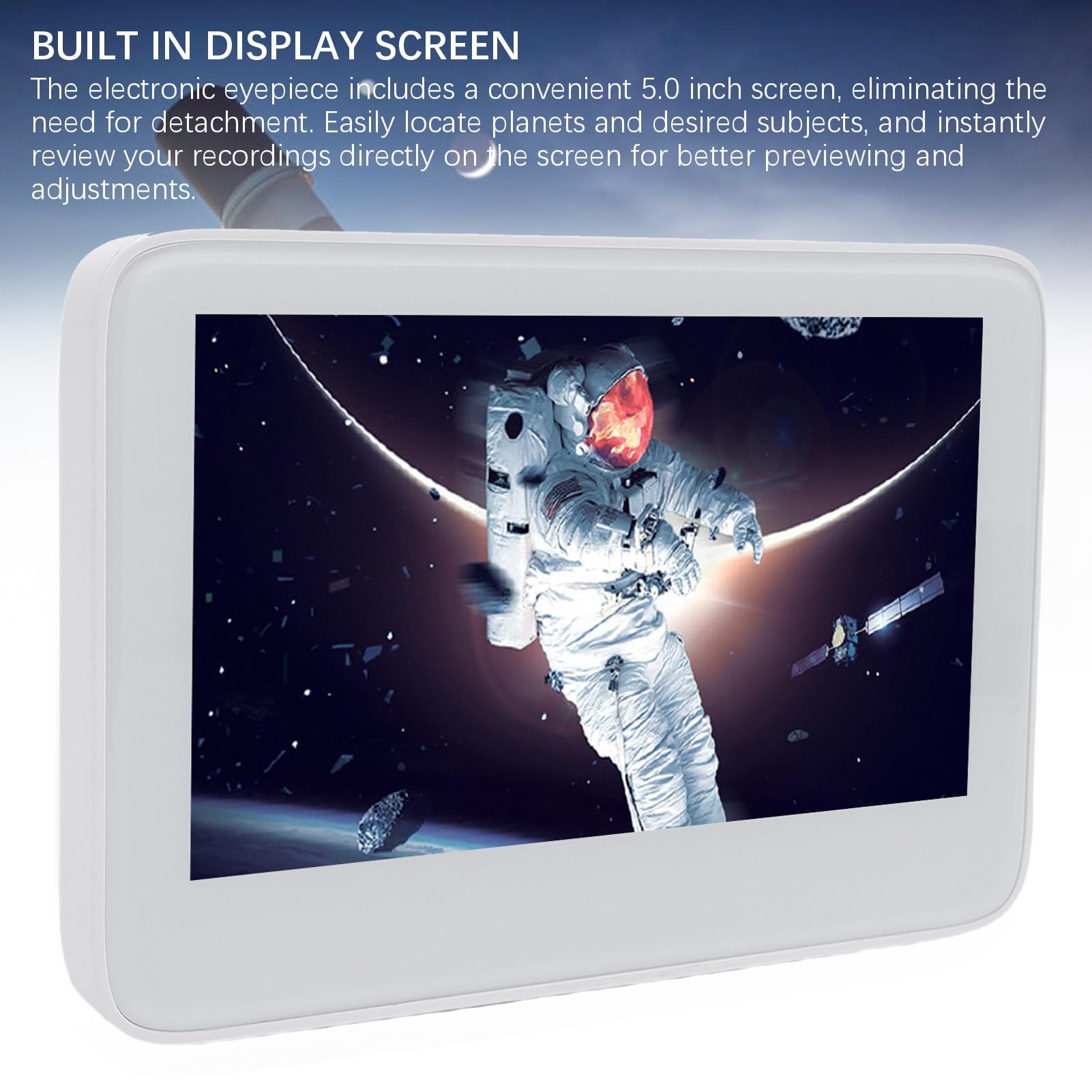Cámara Telescópica Digital WiFi con Sensor de 8,3 MP para Ocular de 30 Mm a 66 Mm, Ideal para Grabación de Conciertos