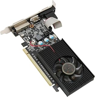 Placa Gráfica GT210 1G DDR 3, Placa Gráfica para Jogos 589MHz 1000MHz 2560x1600 para Interface Multimídia HD DVI VGA Interface (GT210 1GD3 64BIT)
