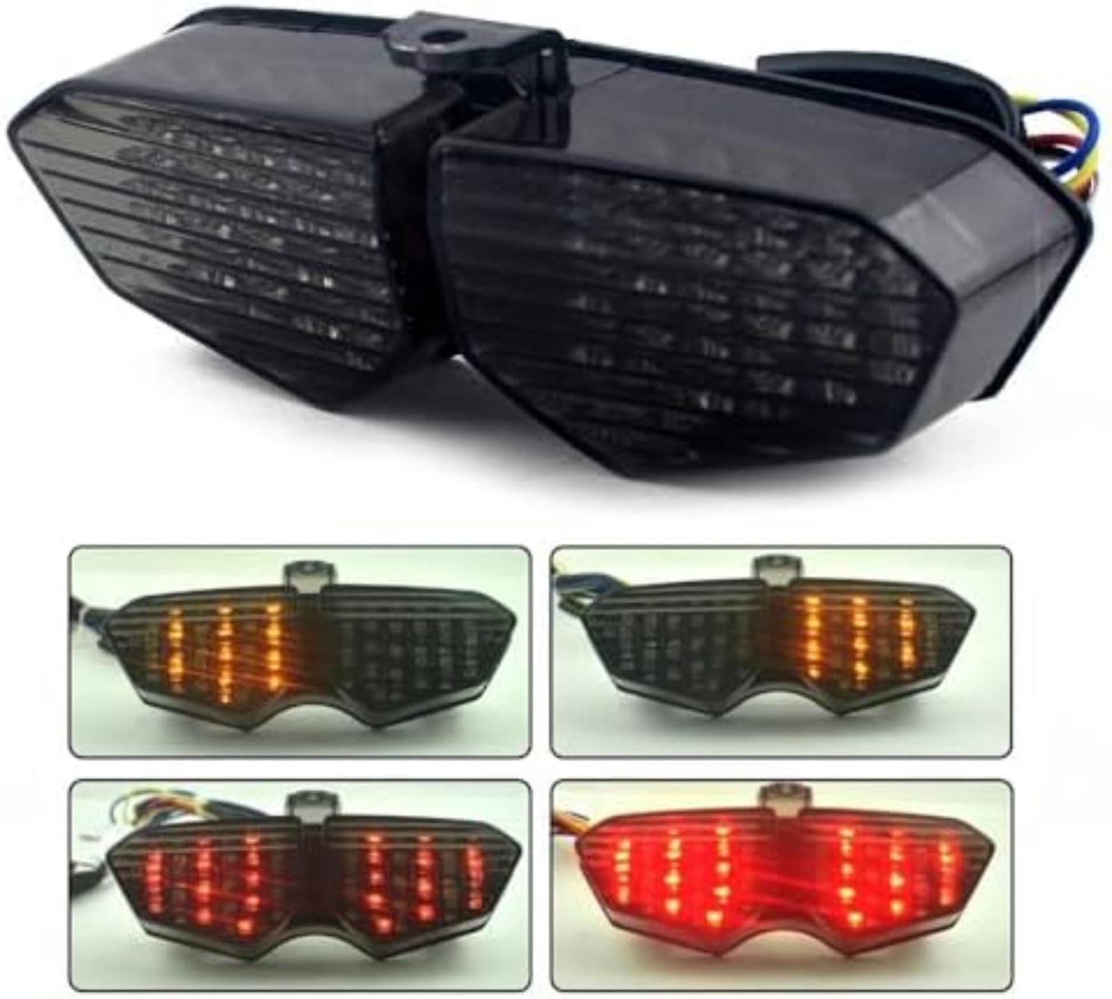 Tylne światło hamowania i kierunkowskaz motocyklowy, do modeli R6 2003–2005 / R6S 2006–2008 / XtZ1200 2012–2014 Kierunkowskaz do roweru Kierunkowskaz do roweru