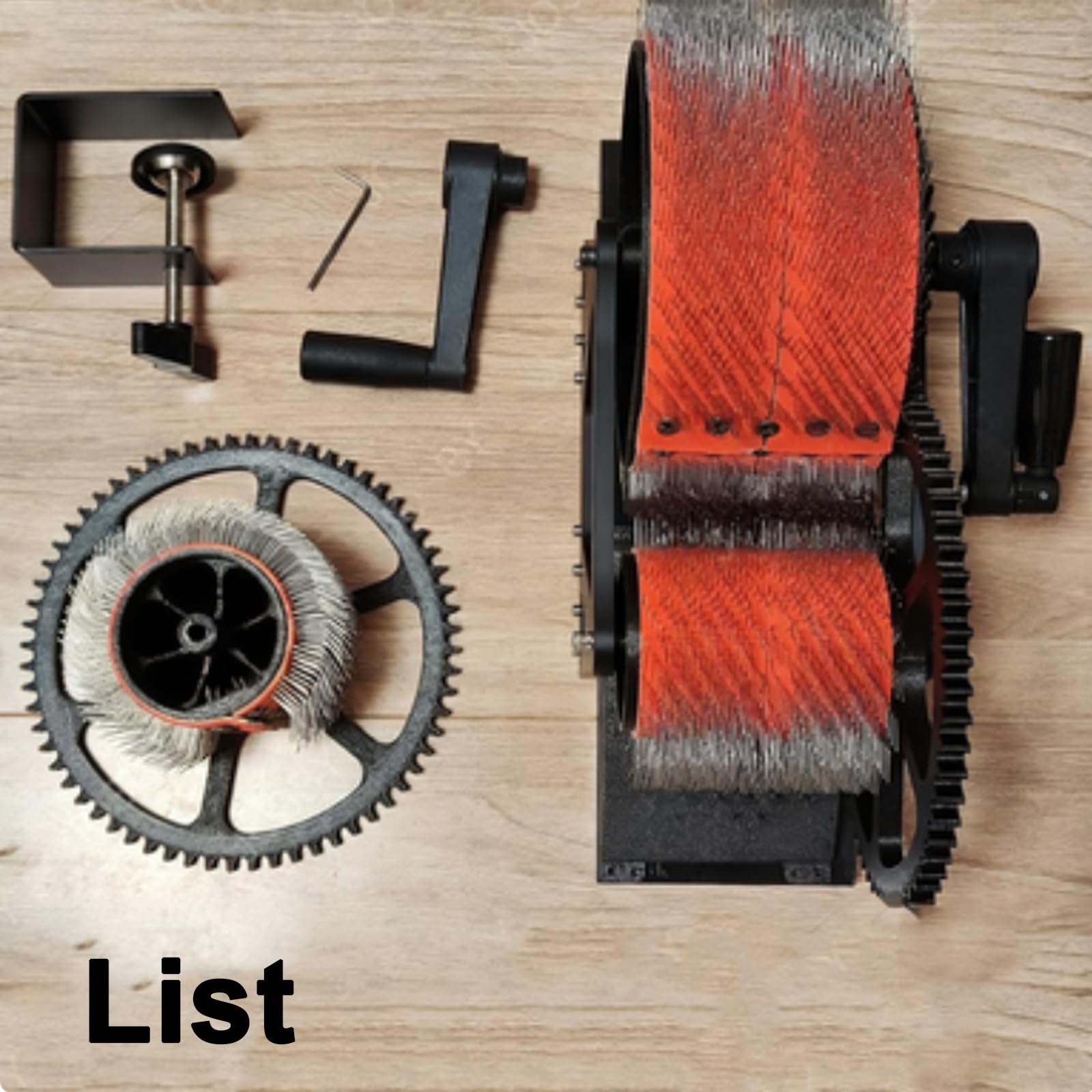 Cardador de tambor de fieltro de lana, máquina de cardado de fibra con velocidad ajustable y pedal de pie, lana residual de limpieza automática para manualidades de fieltro