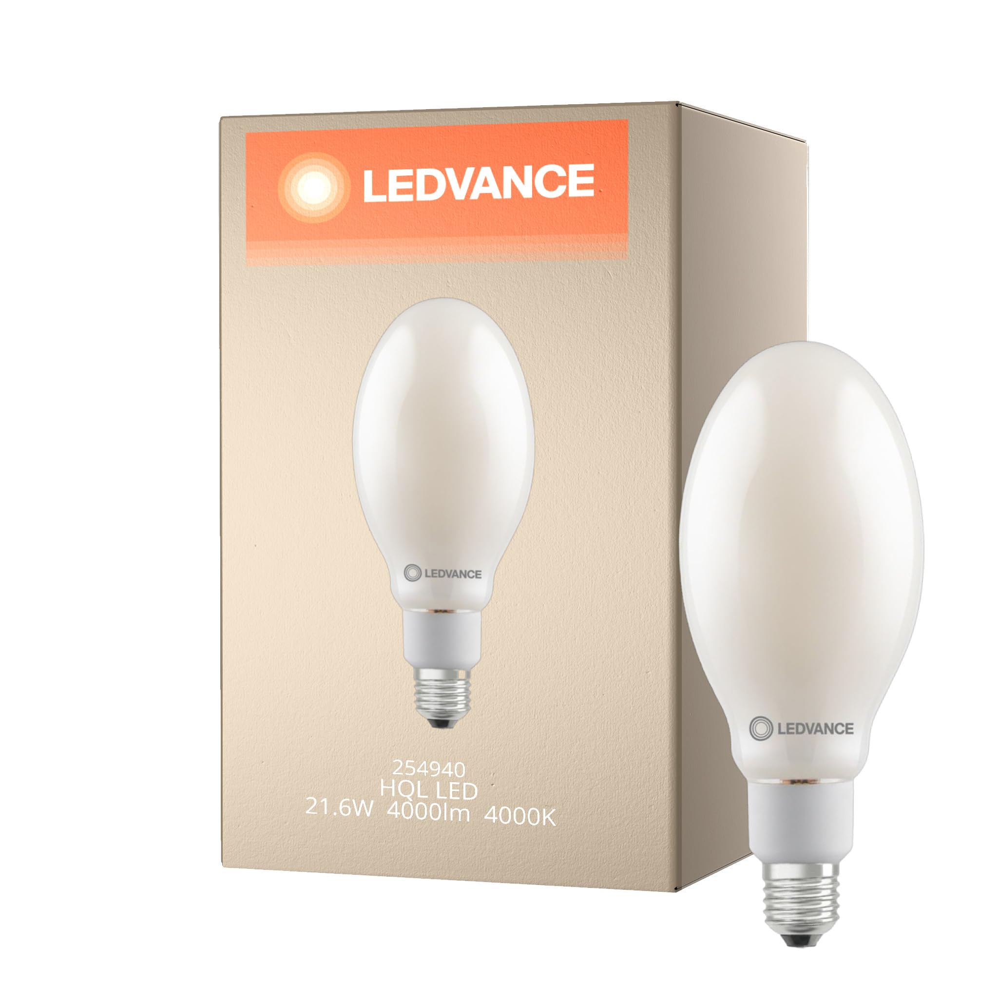 LEDVANCE HQL LED P E27 LED 21,6 W 4000 lm D - 840 blanco frío | equivalente a 80 W