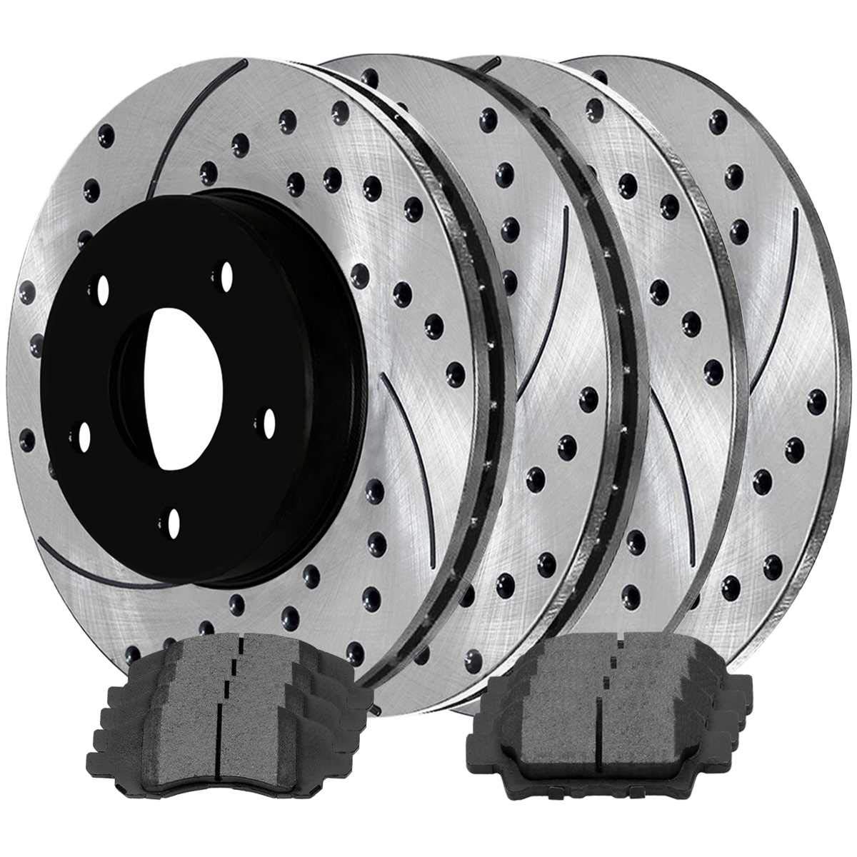 A-Premium Front Brake Caliper Assembly Set (Left & Right) For Chrysler 200, Dodge Avenger, Jeep Compass/Patriot - 2-Piston, Replaces 5191239AA