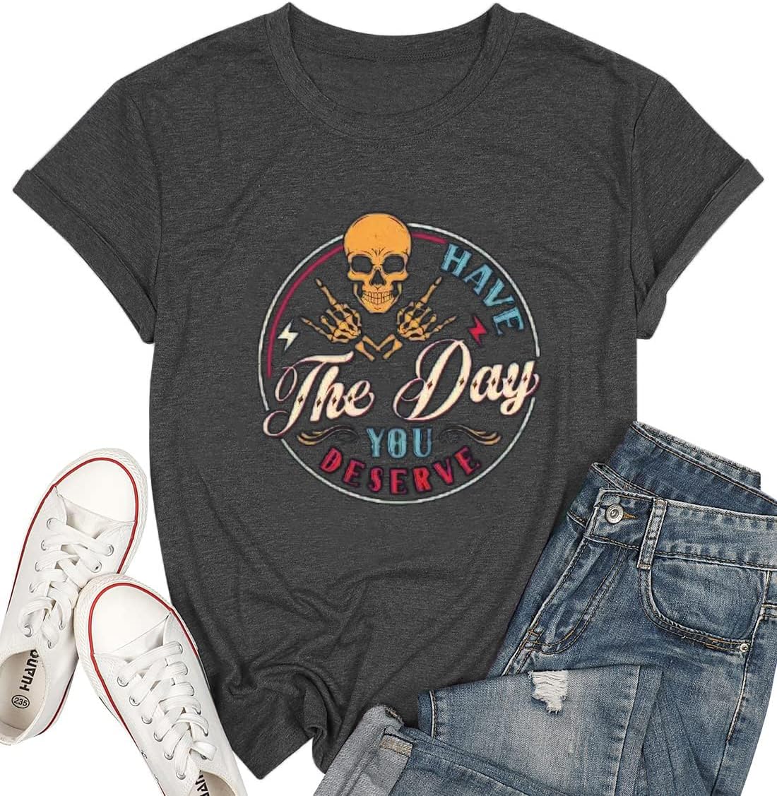 Women Novelty Shirt I Like Murder Shows Friends Horror Tee Funny Skull Tops