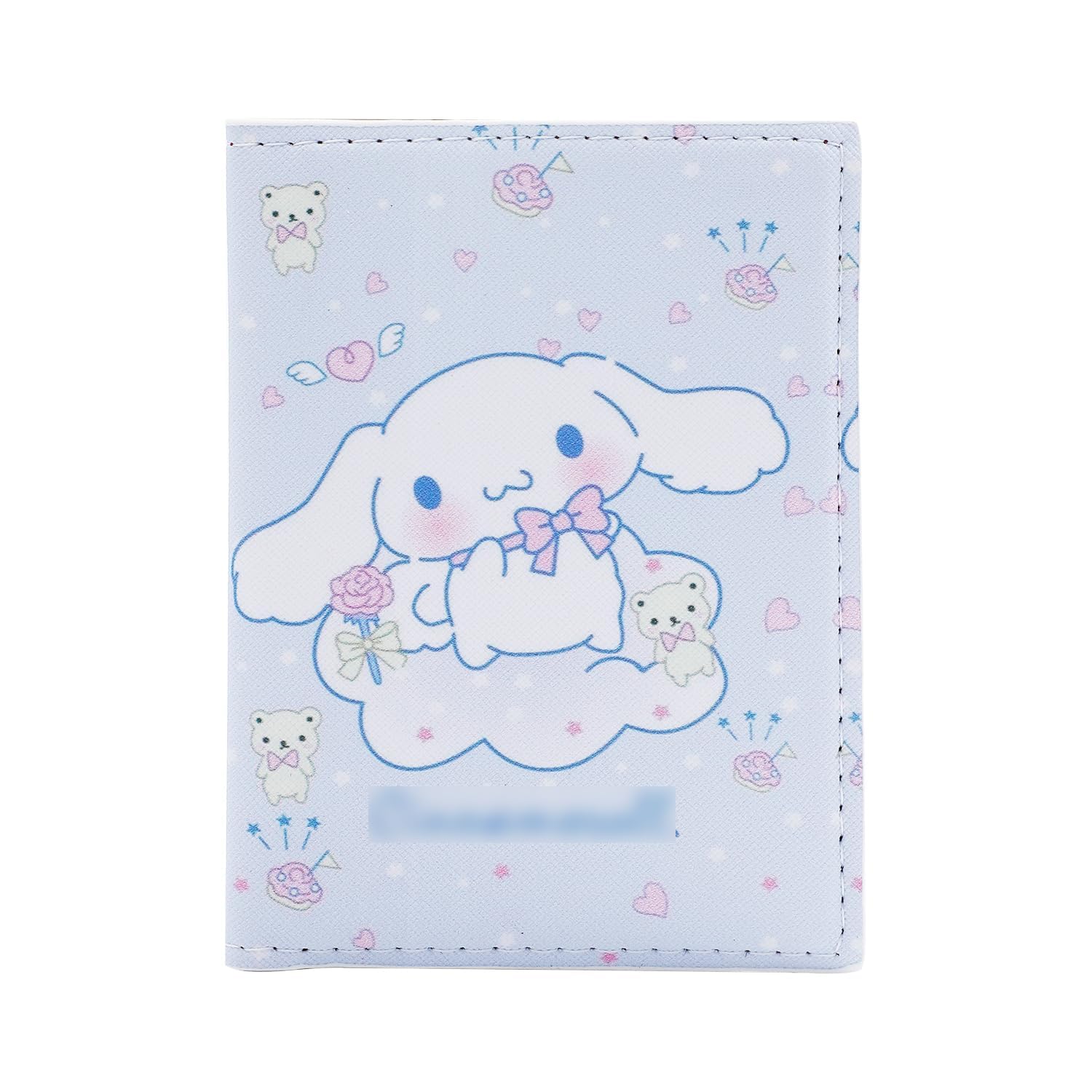 TERRIFIPassport Cover, Cute Cartoon Kitty Leather Passport Holder - Travel Passport Holder Cover Case, Kawaii Kitty Cat Passport Wallet Credit Card Case for Women, Travel Cards Organizer Accessories