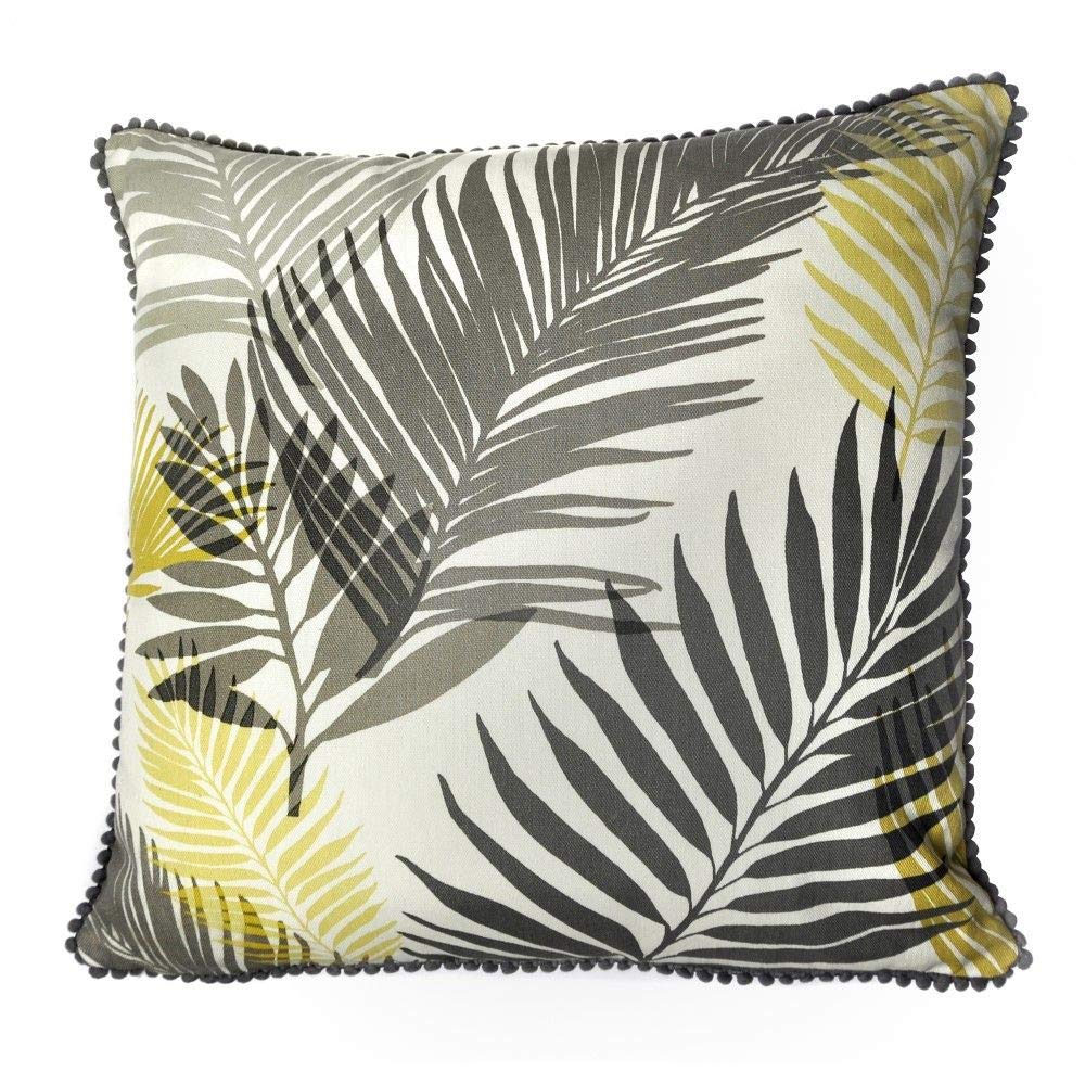 Fusion - Tropical - 100% Cotton Cushion Cover - 43x43 cm in Ochre