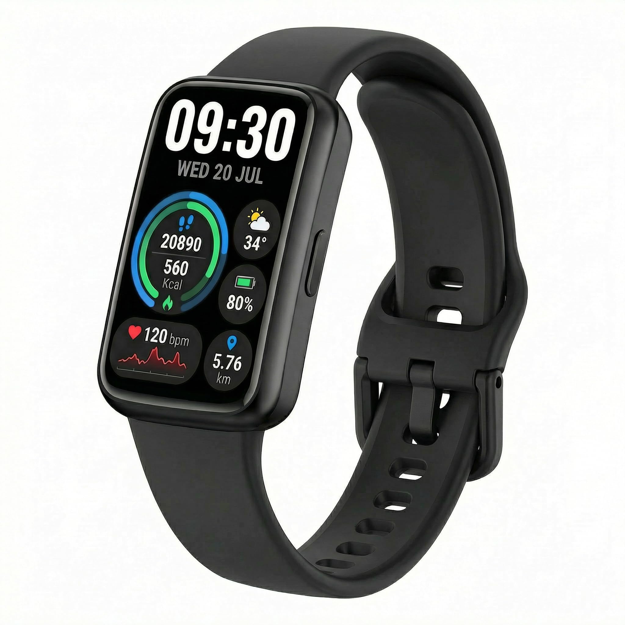 Motivaris Fitness Tracker Health Watch with its 1.47" HD display.