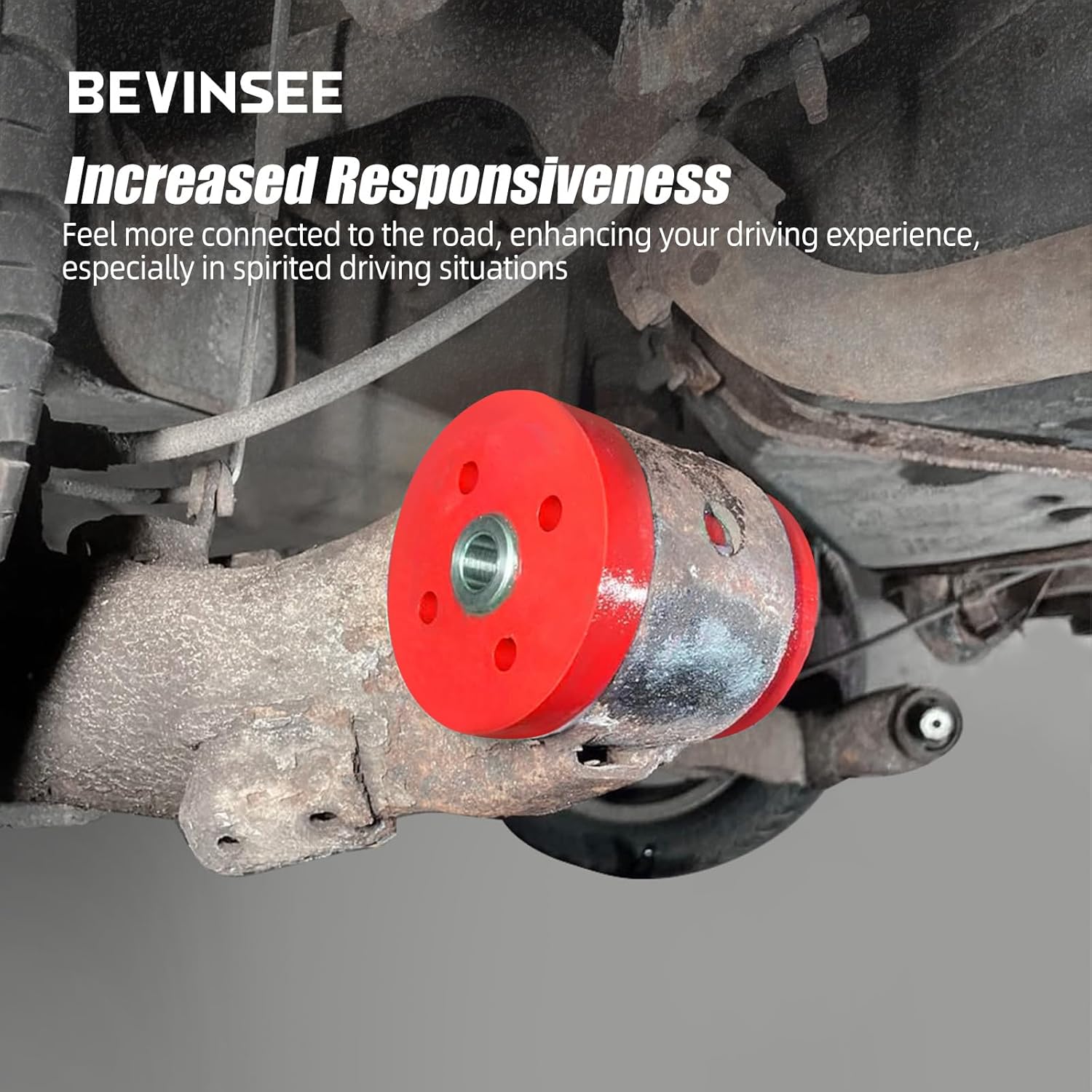 Bevinsee Rear Suspension Bushing Compatible with Ford Fiesta 2011-2018 Rear Beam Bushing Part Number 1805815