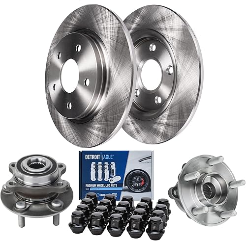 Miniatura 19 de Detroit Axle - Kit de freno para Mazda 3 06-13 2009 2010 2012-2013 Mazda 3 Sport, rotores de freno de disco pastillas de freno de cerámica 2006 2007