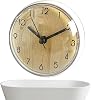 Wall Clock, Silent Cute Small Desk Decor, Table Watch Wall Clock Decorative, for Home Bedroom Living Room Bathroom Mirror Tile Glass School Office