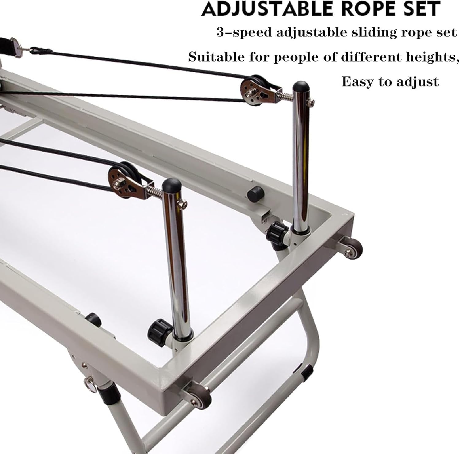 KLUFO Pilates Reformer Large Equipment, Multifunctional Foldable Pilates Reformer Spine Corrector,with Reformer Box Padded Jump Board, for Home Unit Activity Room Gym