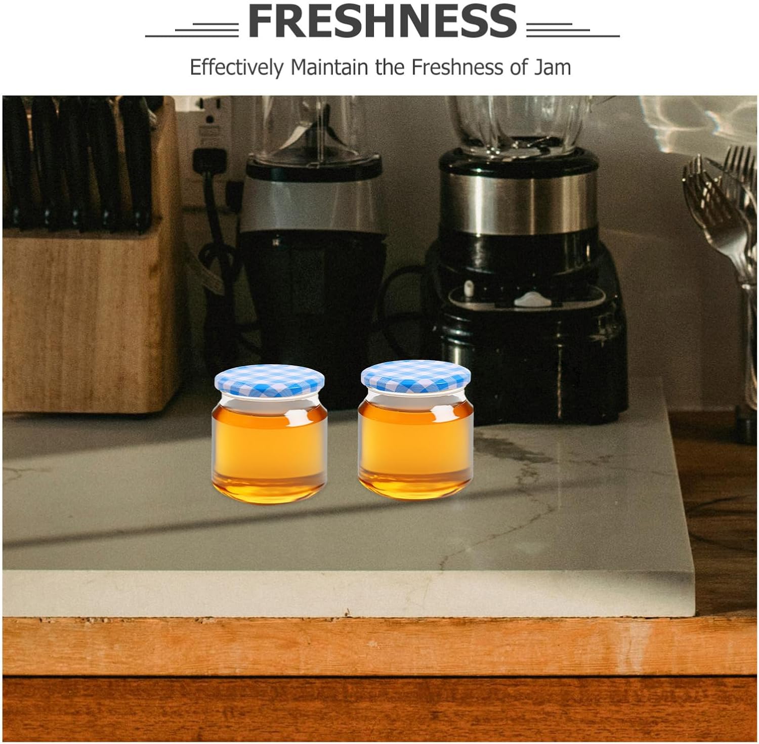 Alipis 2.6 Inch Airtight Tinplate Jar Lids Sealed Covers for Mason Jars Reusable Jam Jar Caps for Pickles Preserving Food Storage