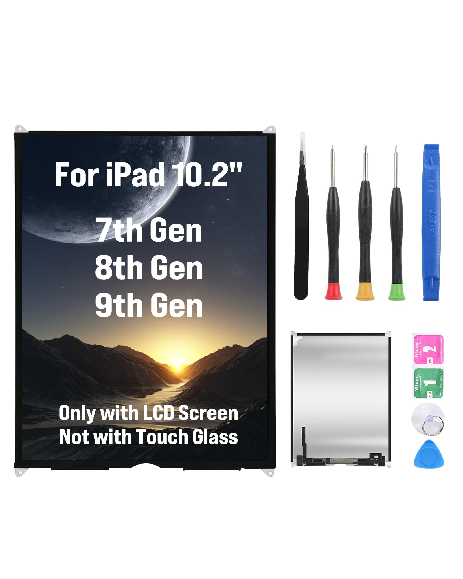 for iPad 7th 8th 9th Generation Screen Replacement Gen 10.2