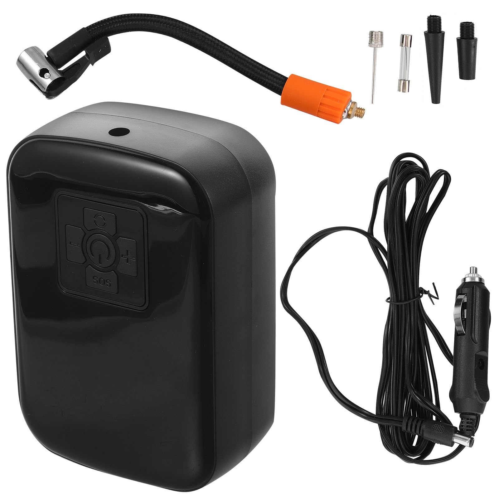 HEMOTON Inflador de neumáticos para Coche, compresor de Aire portátil, Pantalla Digital, batería Recargable, inflado rápido, Uso en Carretera