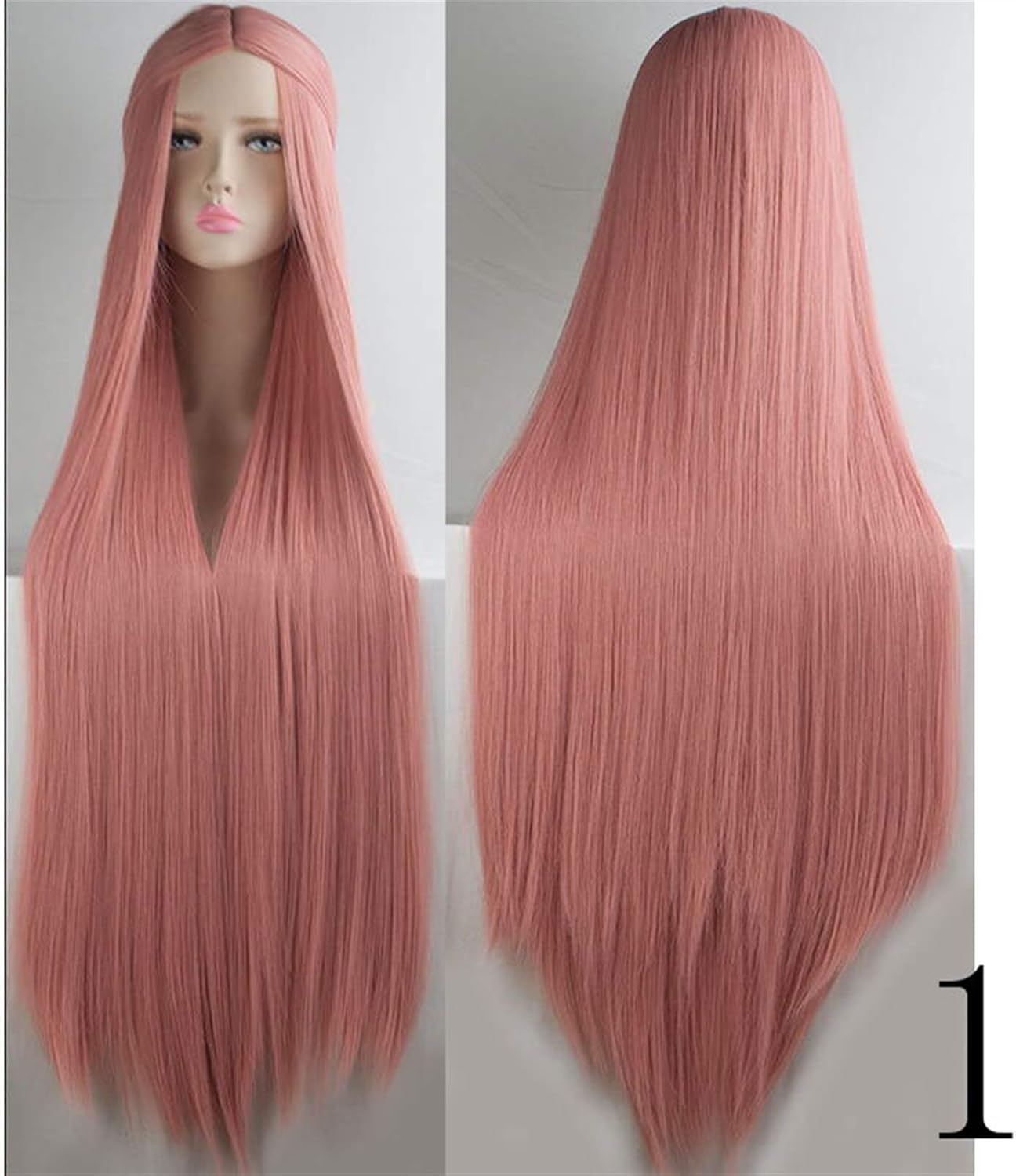 Wigs Hair Pink Wigs Air Volume High Temperature Soft Silk Bulk Hair