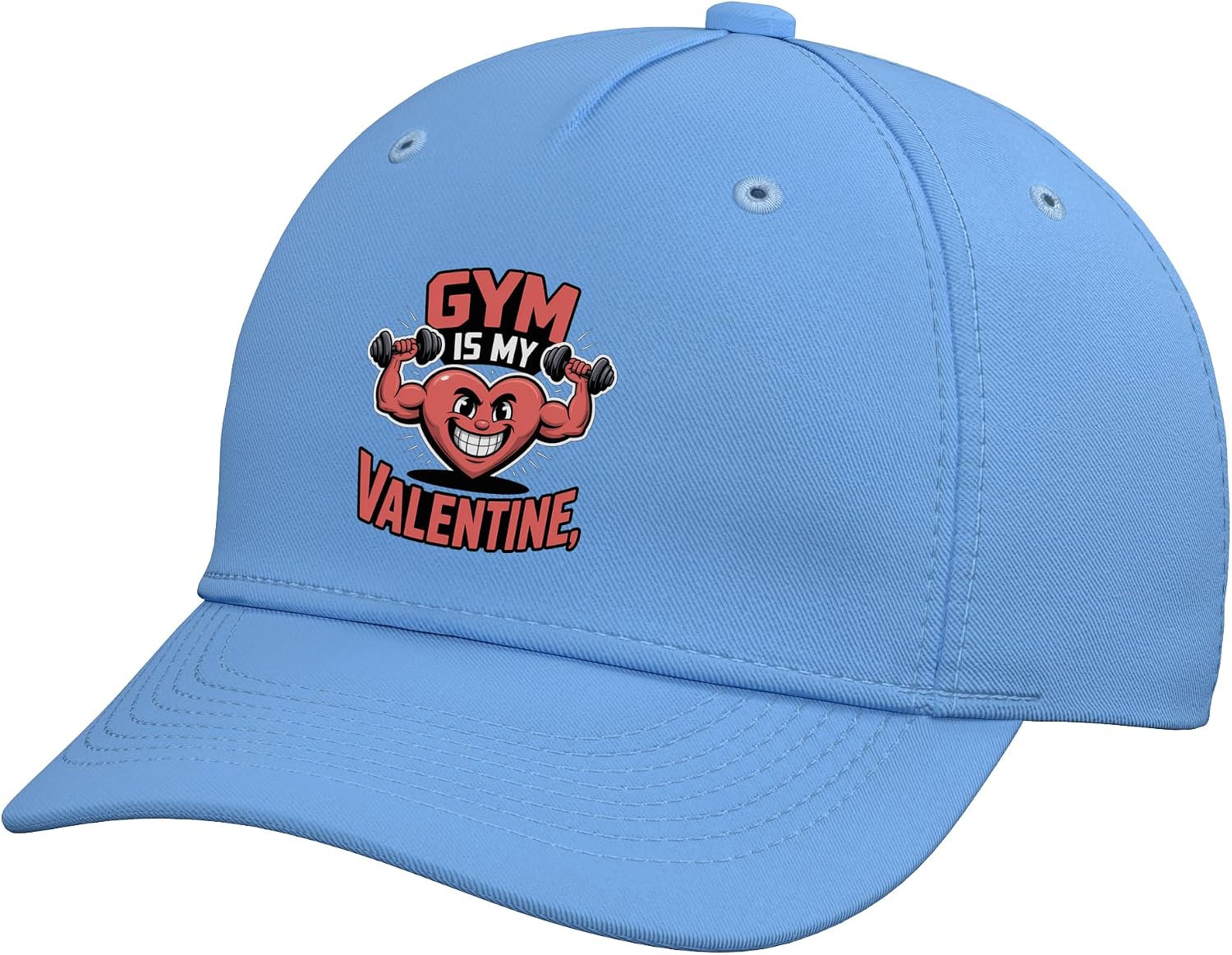Gym is My Valentine Fitness Heart Adjustable Baseball Hat