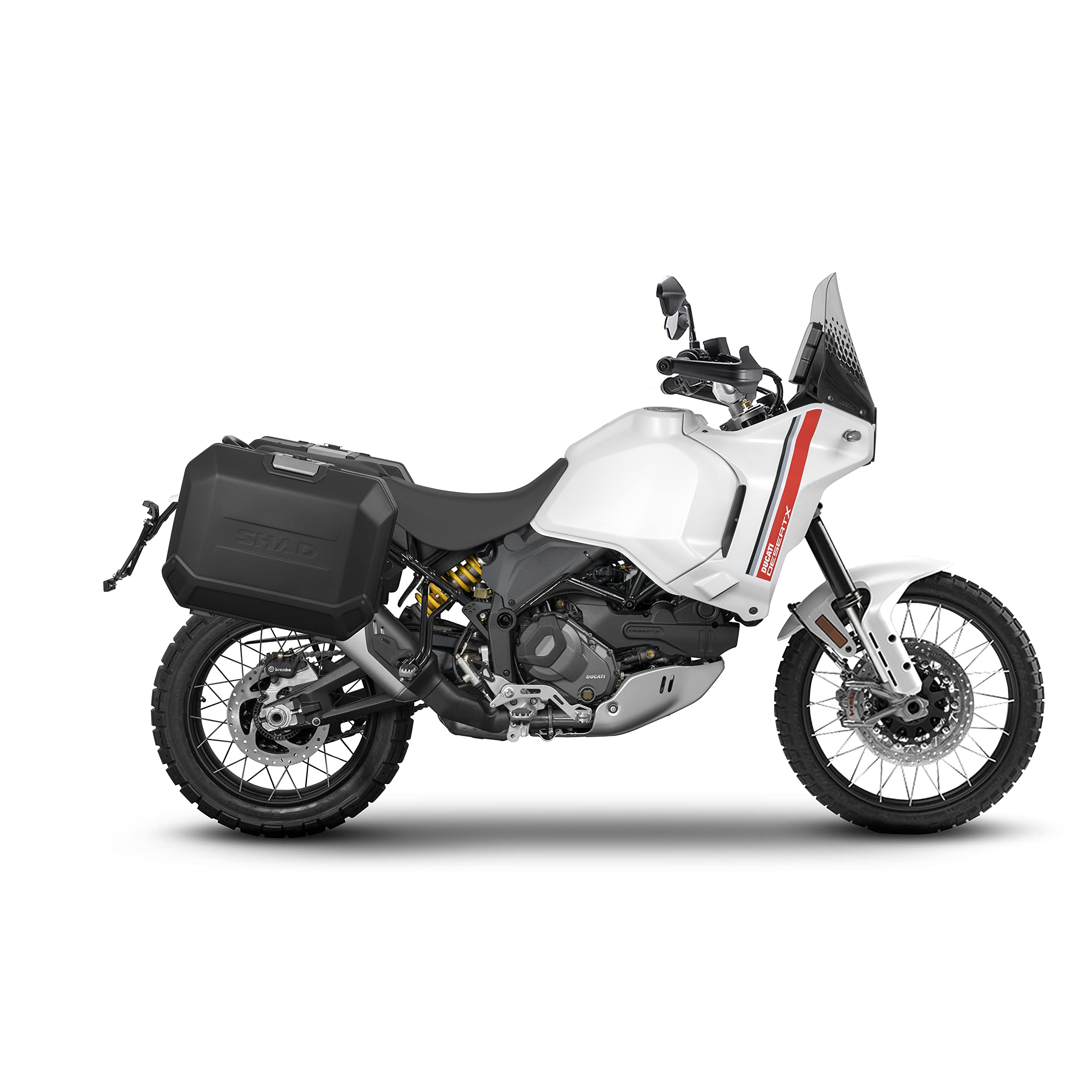Shad 4P System for Ducati Desert X 937 - Fits TERRA Panniers, TR40 Saddlebags, SH35, SH36 and SH38X Side Cases