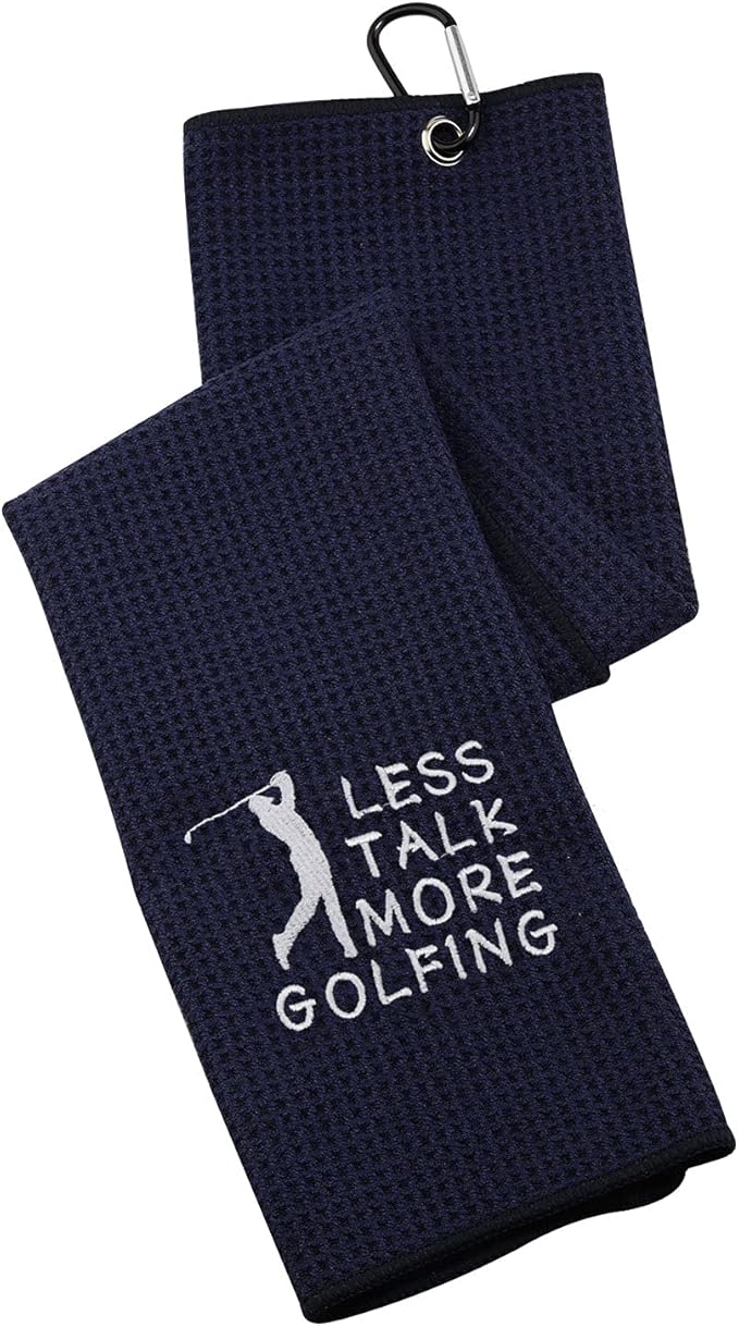Review Embroidered Golf Towel Gift Golf Lover Gift Less Talk More Golfing Golf Towel with Clip (Less Talk More Golfing) Review Embroidered Golf Towel Gift Golf Lover Gift Less Talk More Golfing Golf Towel with Clip (Less Talk More Golfing)
