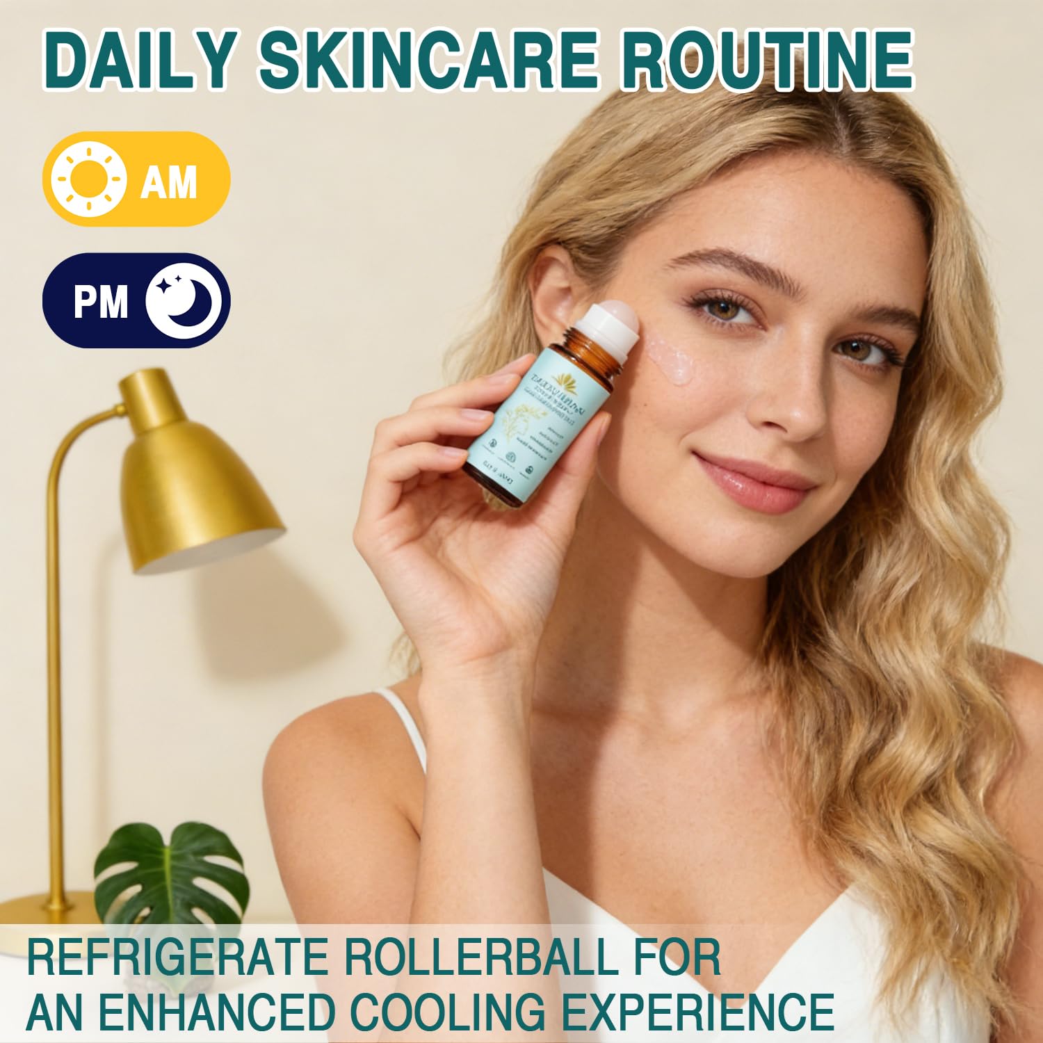 Frankincense and Castor Oil Roll On with Rose Quartz, Delivers Silky Smooth Skin Feel, Suitable for Face, Neck, Abdomen 50ML/1.7OZ(1 Pcs) - Image 3