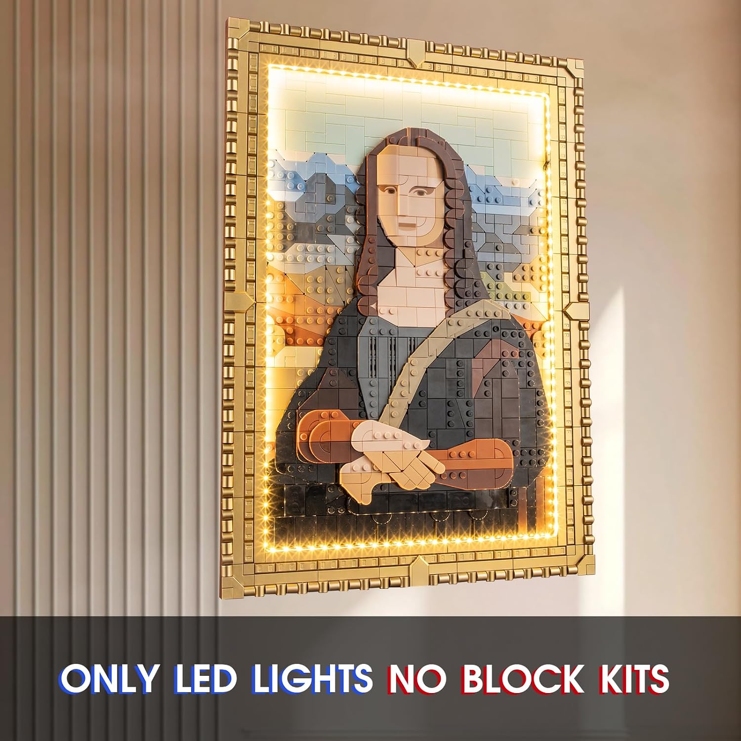 Vaodest LED Light for Lego 31213 Mona Lisa Set,Design and Configuration Compatible with Model 31213 (LED Light Only, Not Building Block Kit)