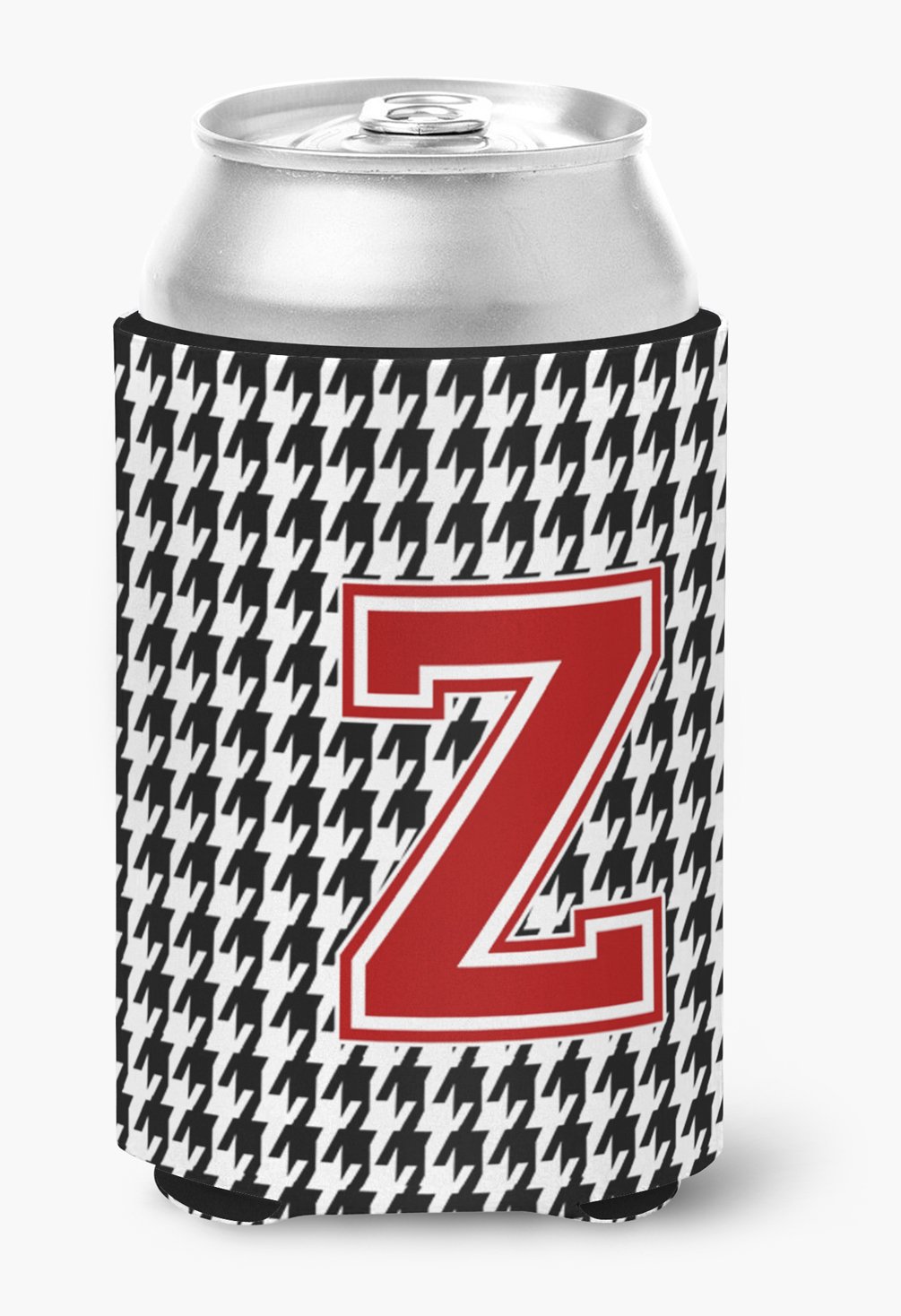 Caroline's Treasures CJ1021-ZCC Monogram - Houndstooth Can or Bottle Beverage Insulator Hugger Initial Z, Can Hugger, multicolor