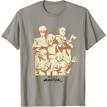 Avatar The Last Airbender All Nations Group Portrait Badge T-Shirt