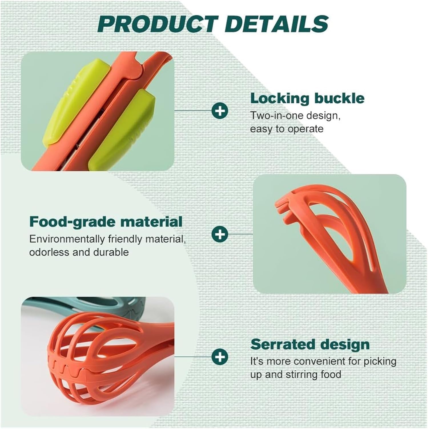 2-in-1 Egg Whisk & Food Clip – Handheld Multifunctional Kitchen Tool for Mixing Eggs, Grabbing Noodles, and Cooking(3 Color)
