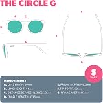 goodr Polarized Round Sunglasses, Small Sized (Circle G), UV400 Protection, No Slip, No Bounce