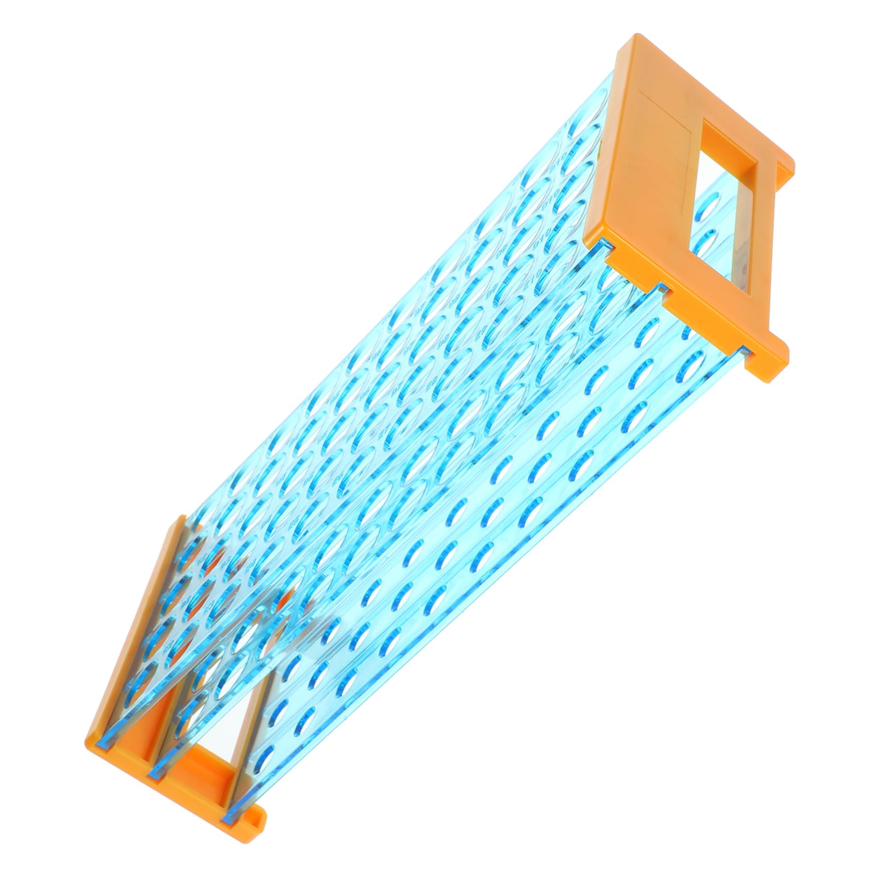 SOLUSTRE Versatile Test Tube Holder 50 Holes Lab Tube Rack Stand Pp Material Sturdy Constructi