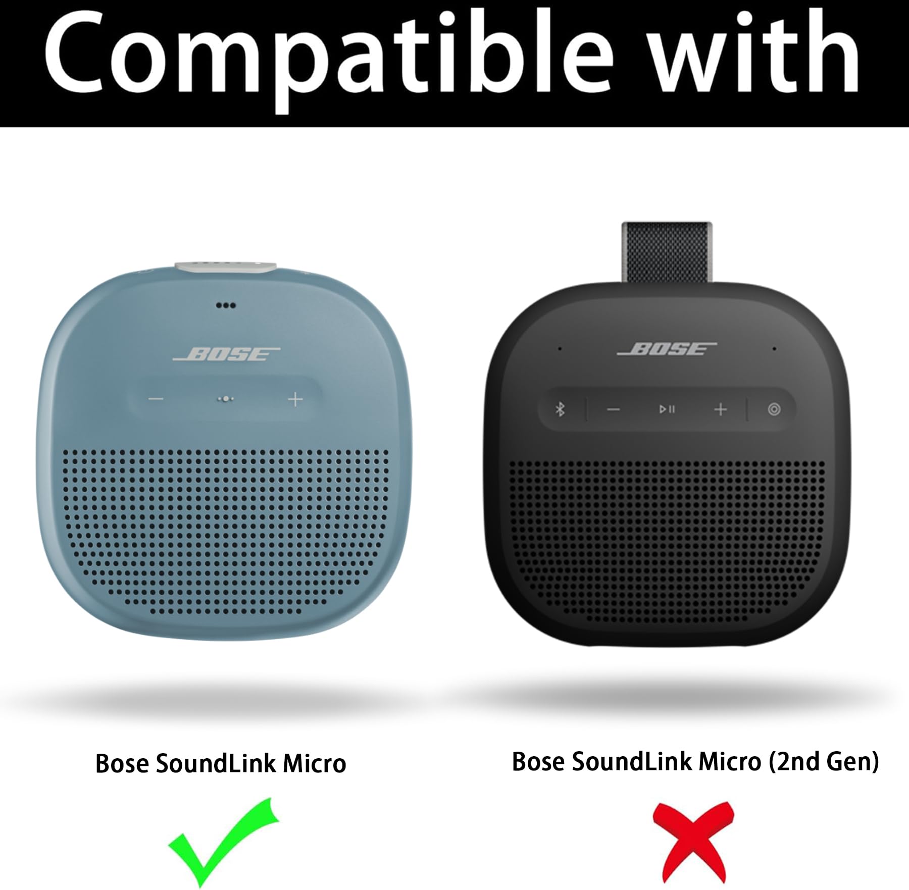 Aenllosi Bose SoundLink Micro Stone Blue Twardy futerał na głośnik Bluetooth